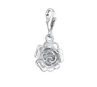 Nenalina Anhänger Rose Blume Floral Romantisch 925 Silber silberfarben Damen