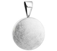 Nenalina Kettenanhänger »Kreis Plättchen Rund Trend gebürstet 925 Silber«, silberfarben