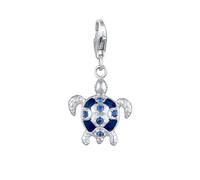 Nenalina Schildkröte Karabiner Charm Anhänger für Bettelarmband aus 925 Sterling Silber 0409312223