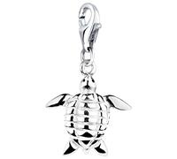 Nenalina Schildkröte Karabiner Charm Anhänger für Bettelarmband aus 925 Sterling Silber 713150-000