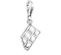 Nenalina Schokolade Karabiner Charm Anhänger für Bettelarmband aus 925 Sterling Silber 713202-000