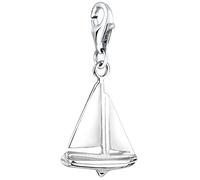 Nenalina Charm-Einhänger »Segelboot Anhänger Maritim Basic Urlaub 925 Silber«, silberfarben