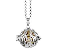 Nenalina Kette mit Anhänger »Engelsflüsterer Kugel Anhänger Ornament 925 Silber«