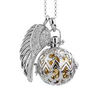 Nenalina Kette mit Anhänger »Anhänger Ornament mit Klangkugel Flügel Zirkonia«