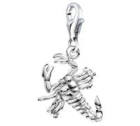 Nenalina Skorpion Karabiner Charm Anhänger für Bettelarmband aus 925 Sterling Silber 713198-000