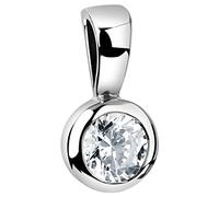Nenalina Stein Anhänger mit Zirkonia für Halskette Damen 925 Silber