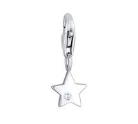 Nenalina Stern Karabiner Charm Anhänger Bettelarmband 925 Silber | Damen-Charm-Anhänger für alle gängigen Charmträger Charm-Club Clasp-Charms 925er Sterling-Silber