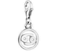 Nenalina Sternzeichen Krebs Karabiner Charm Anhänger für Bettelarmband aus 925 Sterling Silber 713296-000