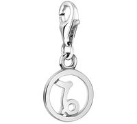 Nenalina Sternzeichen Steinbock Karabiner Charm Anhänger für Bettelarmband aus 925 Sterling Silber 713290-000