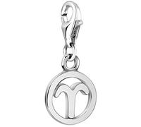 Nenalina Sternzeichen Widder Karabiner Charm Anhänger für Bettelarmband aus 925 Sterling Silber 713293-000