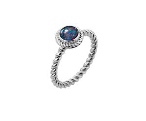 Nenalina Tripletten-Opal Geburtsstein Oktober Boho 925 Silber 54 Damen
