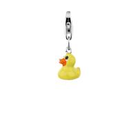 Nenalina Uroki Anhänger Gummiente Duck Enamel 925 Sterling Silber Srebro Damen
