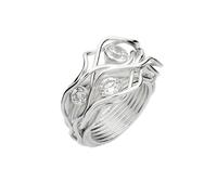 Nenalina Verknotet Gewoben Zirkonia Kristalle 925 Silber 56 Damen