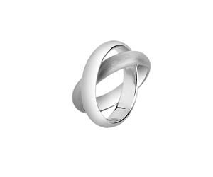 Nenalina Wickelring Basic Gebürstet 925 Silber 60 Damen