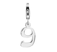 Nenalina Charm Zahl 9 Anhänger in 925 Sterling Silber für alle gängigen Charmträger und Bettelarmband 713264-000
