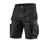 NEO TOOLS Denim Black Arbeitsshorts Herren Schwarz, Kurze Arbeitshose