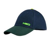 NEO TOOLS Premium gerade Baseballkappe Cap Herren Trucker Snapback, 100% Baumwolle, Gewicht 220 g/m2, verstellbarer Rand, steifer Schirm, Flat Visor, Belüftungslöcher