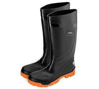 NEO TOOLS Unisex-Erwachsene Langschaft Gummistiefel - Herren Gummistiefel Komfort - Herren Stiefel - Rutschfest, weite Passform, wasser- und schlammundurchlässig - Größe 40-47