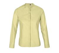 NEOBLU Damen Bluse Langarm Business verdeckte Knopfleiste Mandarinkragen Beige L