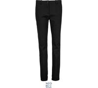 NEOBLU Damen Chino Hose Chinohose Gustave Women deep black (42)