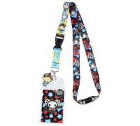 Neon Genesis Evangelion Lanyard 4th Angel ID Badge Halter w/Shinji Rubber Anhänger und Sammelsticker