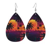 Neon-Leder-Ohrringe, europäischer und amerikanischer Stil, Ohrringe für junge Frauen, Geburtstagsgeschenke/Valentinstagsgeschenke