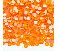Neon-Strasssteine SS16-SS20, flache Rückseite, Glas, nicht Hotfix-Strasssteine, Neonorange, SS20, 1440 Stück