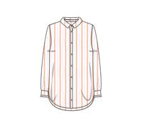 NEON STRIPE SHIRT COLLAR BLOUSE M