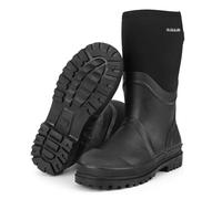 Neopren Gummistiefel für Herren Jagd Angeln Hof Warme Stiefel Schwarz 43