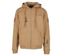 Neopren-Hoodie BRANDIT "Brandit Tactical Sweat Jacket", Herren, Gr. 4XL, camel, 100% Nylon, unifarben, normal, ohne Ausschnitt, Pullover (86005954-4XL) camel
