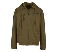 Neopren-Hoodie BRANDIT "Brandit Tactical Sweat Jacket", Herren, Gr. XL, olive, 100% Nylon, unifarben, normal, ohne Ausschnitt, Pullover (85243519-XL) olive
