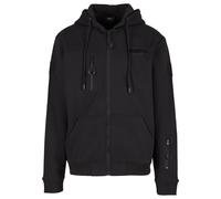 Neopren-Hoodie BRANDIT "Brandit Tactical Sweat Jacket", Herren, Gr. XL, schwarz, 100% Nylon, unifarben, normal, ohne Ausschnitt, Pullover (39232737-XL) schwarz
