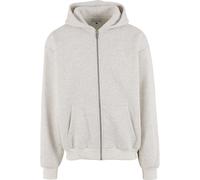 Neopren-Hoodie KARL KANI "Karl Kani Signature Oversized Zip Hoodie", Herren, Gr. M, beige (vanilla melange), 60% Baumwolle, 40% Polyester, mehrfarbig, oversize, ohne Ausschnitt, Pullover (28649641-M)
