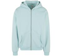 Neopren-Hoodie KARL KANI "Karl Kani Small Signature Essential OS Zip Hoodie", Herren, Gr. XL, blau (light blau), 65% Baumwolle, 35% Polyester, unifarben, normal, ohne Ausschnitt, Pullover (40437668-XL