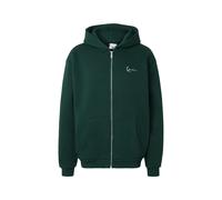 Neopren-Hoodie KARL KANI "Karl Kani Small Signature Essential Os Zip Hoodie", Herren, Gr. XL, grün (dunkelgrün), 100% Baumwolle, mehrfarbig, normal, ohne Ausschnitt, Pullover (22396101-XL) dunkelgrün