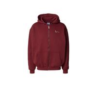 Neopren-Hoodie KARL KANI "Karl Kani Small Signature Essential Os Zip Hoodie", Herren, Gr. XL, rot (dunkelrot), 65% Baumwolle, 35% Polyester, mehrfarbig, normal, ohne Ausschnitt, Pullover (83319221-XL)