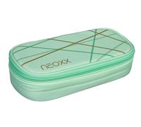 neoxx - Jump Schlamperbox - Recycelte PET-Flaschen, Hauptfach mit Reißverschluss, 10 Stifteschlaufen, Sichtfenster - Schulbedarf für Kinder