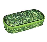 neoxx - Jump Schlamperbox - Recycelte PET-Flaschen, Hauptfach mit Reißverschluss, 10 Stifteschlaufen, Sichtfenster - Schulbedarf für Kinder