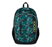 neoxx Rucksack FLOW Flash yourself - Rucksack für die Schule und Freizeit mit 2 Fächern - Volumen ca. 20 Liter