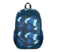 neoxx Rucksack FLOW - Rucksack für die Schule und Freizeit mit 2 Fächern - Volumen ca. 20 Liter