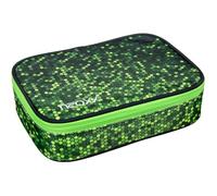 neoxx - Schlamperbox Dunk Pixel in My Mind - aus recycelten PET-Flaschen - Platz für EIN Geodreieck - Stifte Flap mit 26 Stifteschlaufen - ca. 23,5 x 17 x 6,5 cm - für Jungen und Mädchen