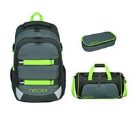 Neoxx Schulrucksack Active Pro Boom 3 tlg