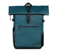 neoxx Freizeitrucksack Vibe Nite – Rolltop, Laptopfach, USB‑Hub, wasserabweisend, 19 L, Blau