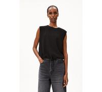 NERAA CRINKLE | Top aus Bio-Baumwoll Mix - schwarz (XL)