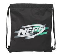 NERF Game Rucksack, flach, groß, ideal für Kinder verschiedener Altersgruppen, bequem und vielseitig, Qualität und Widerstandsfähigkeit, 35 x 1 x 40 cm, Schwarz, M, Casual