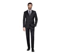 Anzughose BENVENUTO. "NERO", Herren, Gr. 106, N + S Gr, grau (anthrazit), Obermaterial: 100% Wolle WO. Futter: 60% Viskose CV. 40% Polyester PES., modern fit, Hosen Anzughose, im modern Fit (29626428-