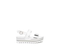 Nero Giardini Damen Sandalen Sandale Glattleder Plateau Bequem Freizeit uni sandale damen leder