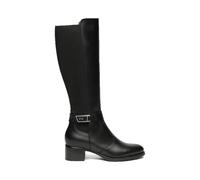 Nero Giardini I514643D Damenstiefel Aus Leder Und Gewebe - Schwarz 39 EU