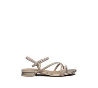 NeroGiardini Leder Sandalen, beige, 36 Beige/ Gold