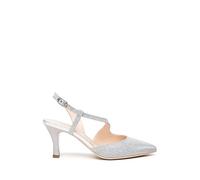 NeroGiardini Textil Pumps, silber, 36 Silber